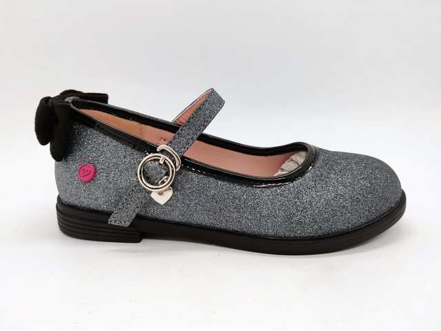 Comode scarpe da scuola per ragazze dal design casual e glitterato