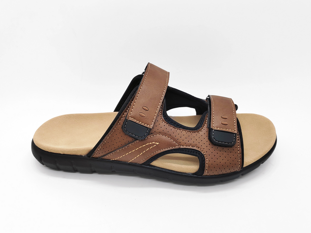 Sandali da uomo durevoli e traspiranti marroni casual wear