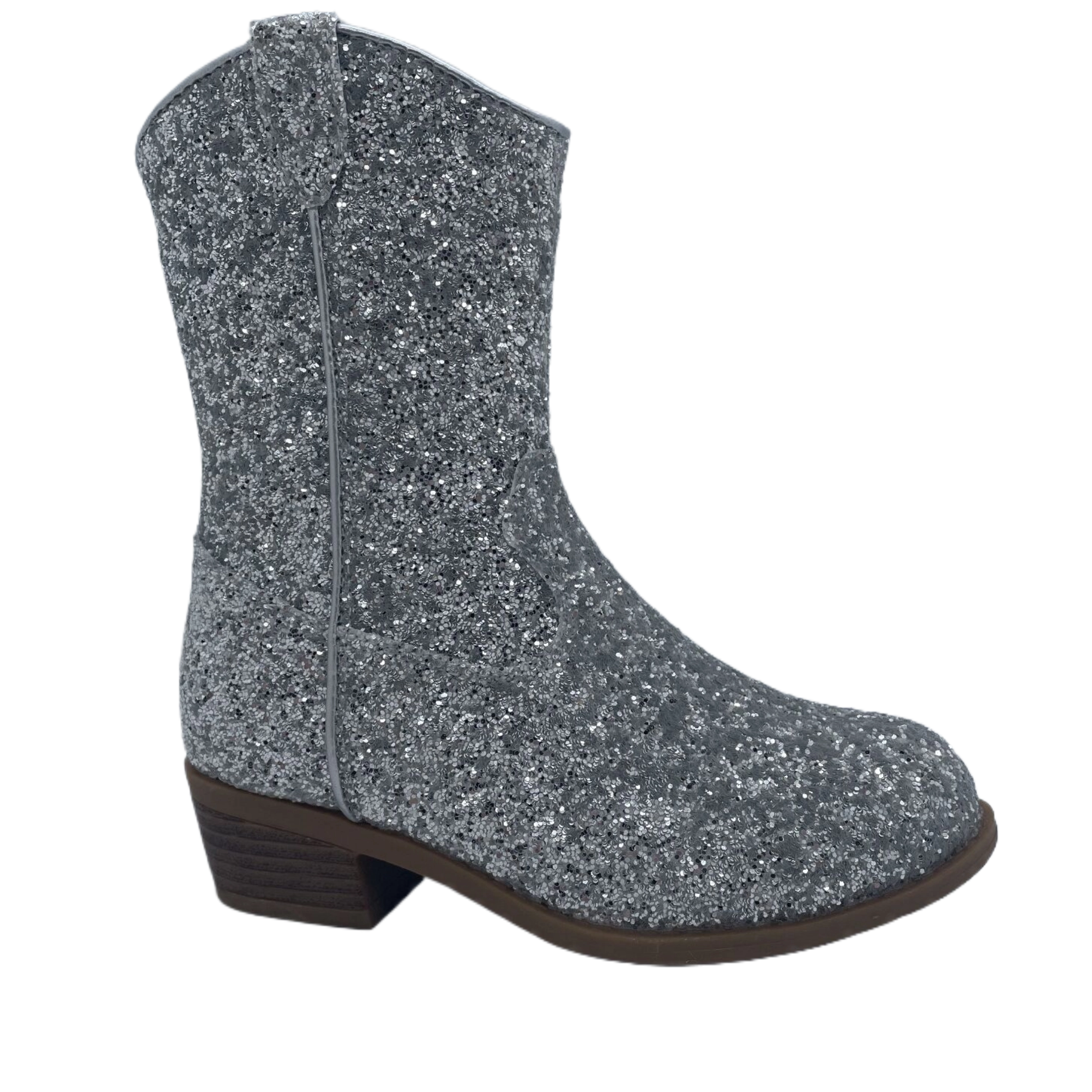 Stivaletto da ragazza abbagliante squisito e alla moda con paillettes