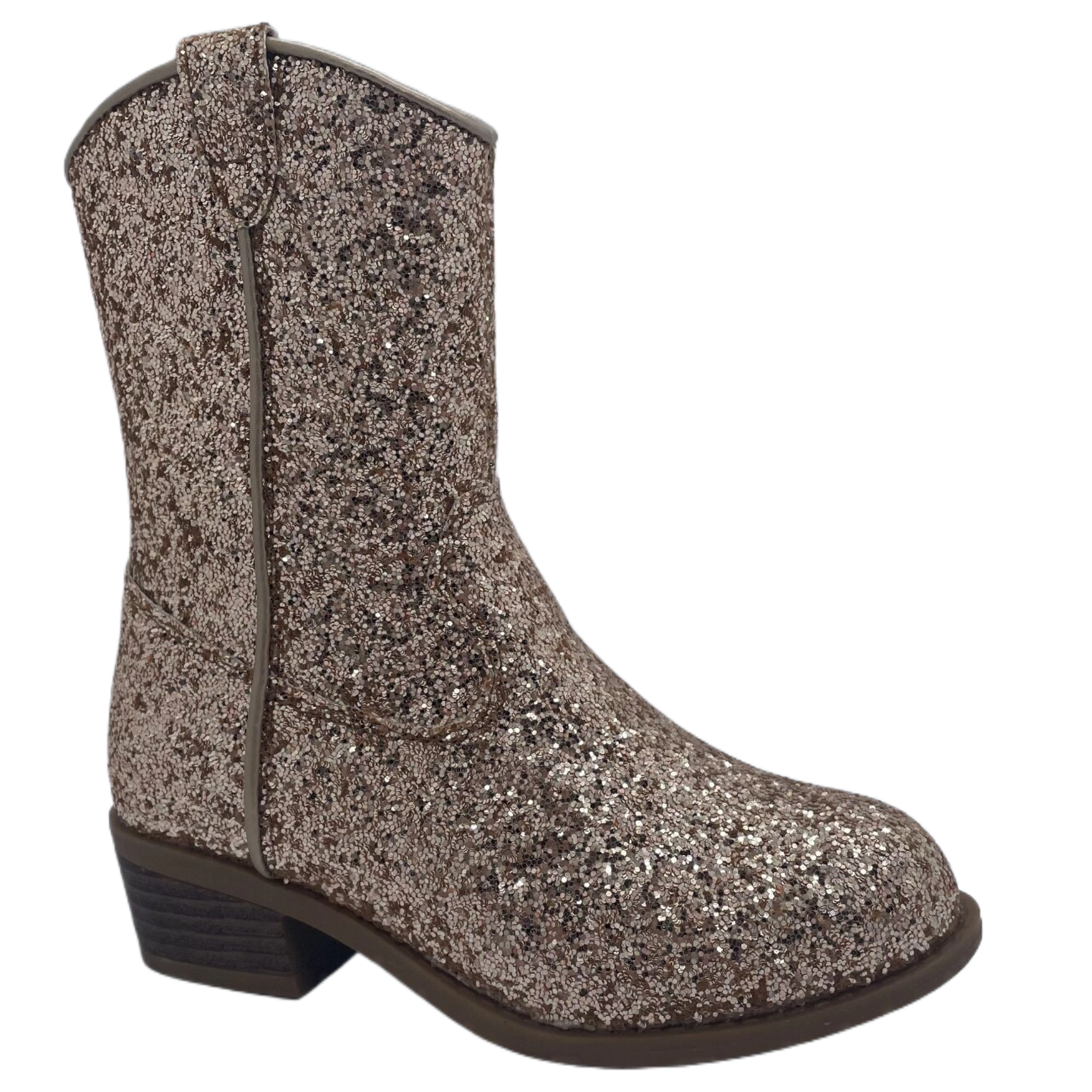 Stivaletto da ragazza abbagliante squisito e alla moda con paillettes