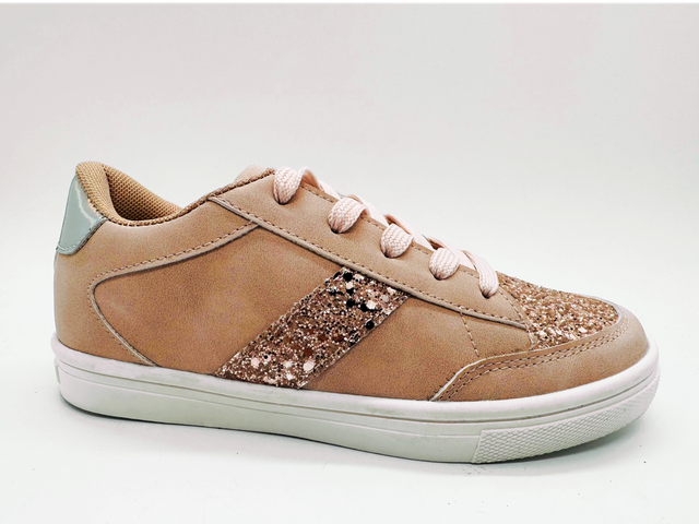 Scarpe per il tempo libero da ragazza piatte antiscivolo e leggere con paillettes